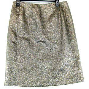 SALE! Shimmery Gold Midi Knee Skirt